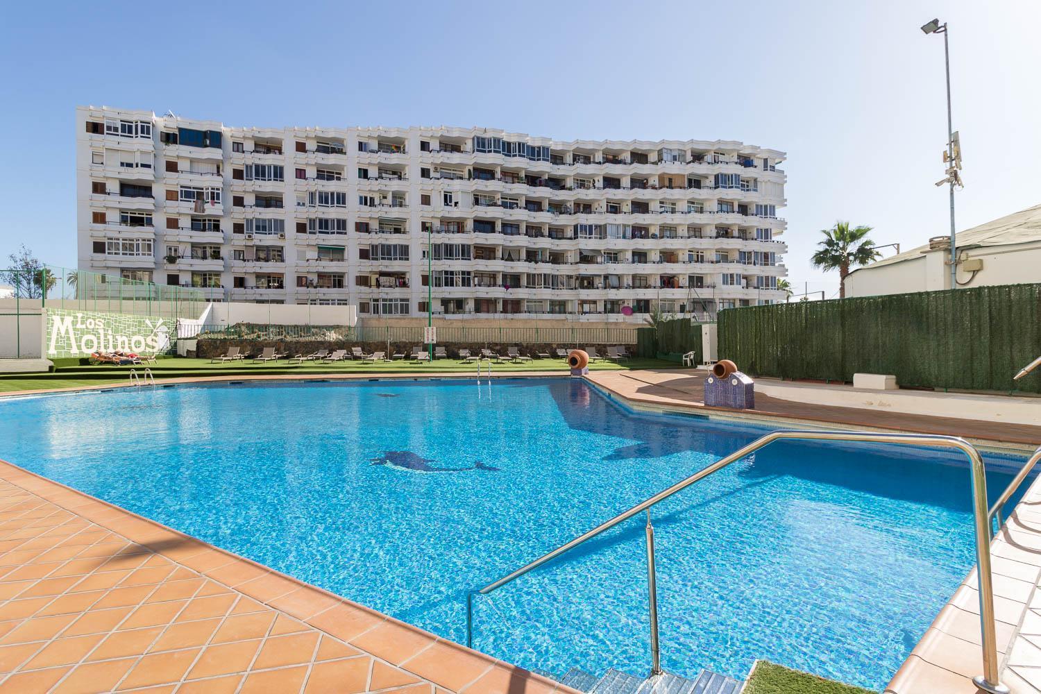Blue Sky, Apartamento Vista Oceano ปลายา เดล อิงเกลส ภายนอก รูปภาพ